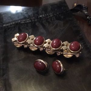 Whbm earrings and bracelet